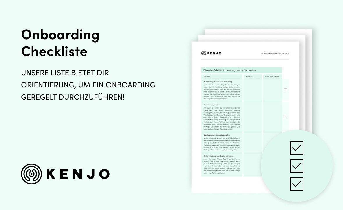 Onboarding Checkliste Kenjo